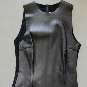 Insane Vintage 100% Buttery Lambskin Leather Full Length Maxi Dress